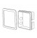 RVS KIT (2SV1000) - монтажная коробка крепления в стену для регуляторов скорости вращения вентиляторов RVS и RVS/R